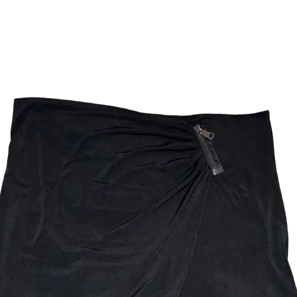 NY&Co X Gabrielle Union Draped Zipper Detail Mini Skirt